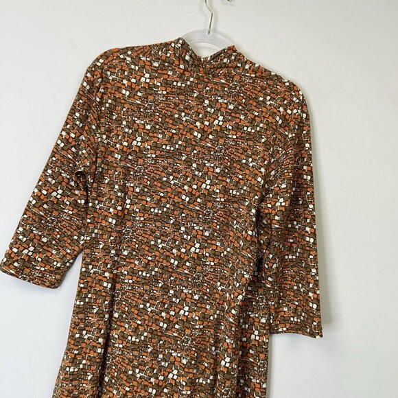 J McLaughlin Catalina Cloth Wrap Dress Womens Size XL Orange Print - Picture 9 of 9
